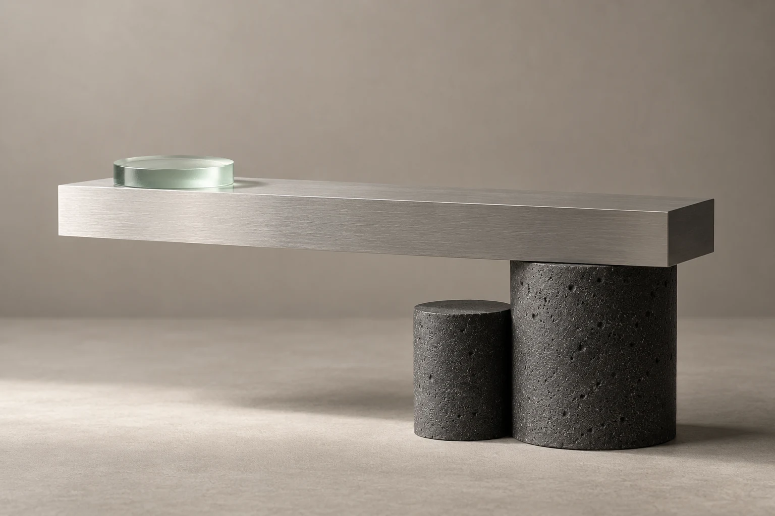 A balanced architectural sculpture